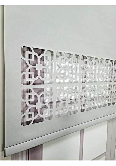 Stor Perde Desenli Lazer Kesim Kalın Kumaşlı Ml105
