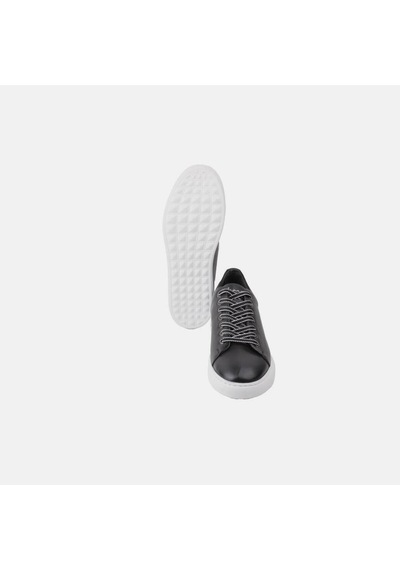 Marcomen 21031 Erkek Hakiki Deri Sneaker Ayakkabı Siyah