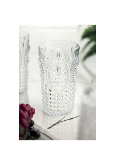Akrilik Şeffaf Tekli Uzun Bardak & Su Meşrubat Bardağı 750 Ml Büyük Boy & Cam Değildir