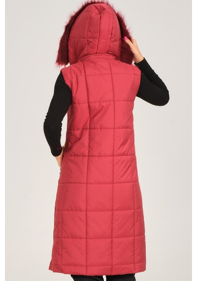 Z6718 Dewberry Bayan Yelek-bordo Bordo