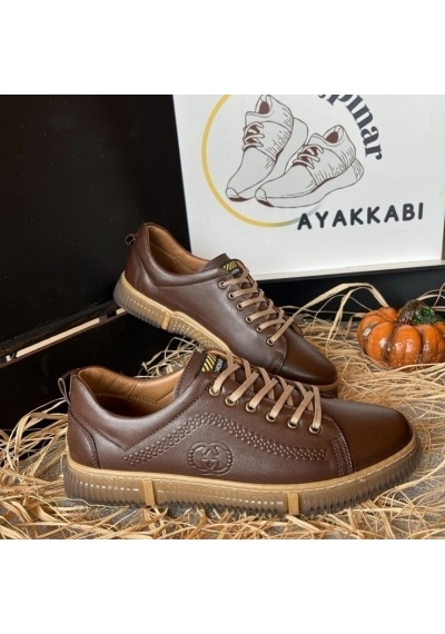 Luis Figo Hakiki Deri Rahat Ortopedik Erkek Günlük Sneaker Spor Ayakkabı Yeni Sezon 39-44 Kahverengi Luis Figo Hakiki Deri Rahat Ortopedik Erkek Günlük Sneaker Spor Ayakkabı Yeni Sezon 39-44 Kahverengi