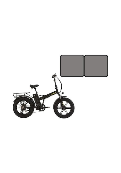 Bisan E-folding F4 Elektrikli Katlanır Bisiklet 43cm Md 20 Jant 7 Vites Metalik Gri Gri Çok Renkli