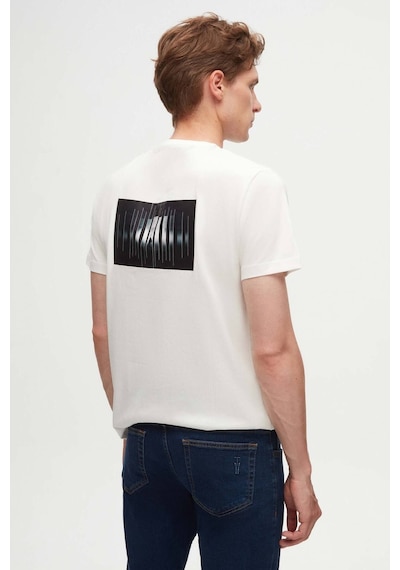 D's Damat Regular Fit Beyaz Baskılı %100 Pamuk T-shirt 2EC14ORT05213 Beyaz