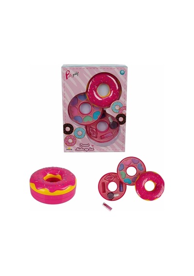 Donut Şekilli 2 Katlı Makyaj Güzellik Seti - S00002596