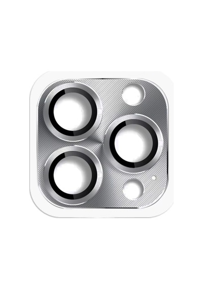 Mey İthalat Apple Uyumlu iPhone 16 Pro Max Pers Alüminyum Kamera Lens - Gri