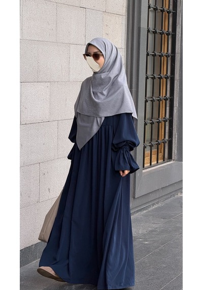 Qalortex Scarf Premium Jakarlı Hüma Büyük Boy Eşarp-füme