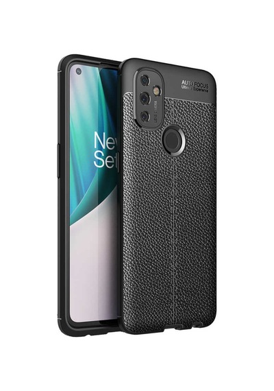 One Plus Nord N10 Kılıf Niss Deri Görünümlü Silikon Kapak