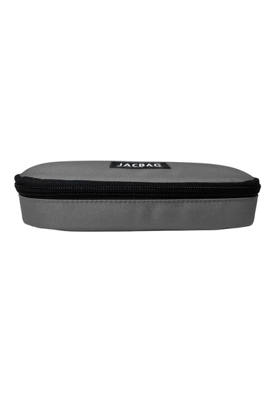 Jacbag Oval Medium Gri Erkek Çocuk Kalem Çantası Çok Renkli