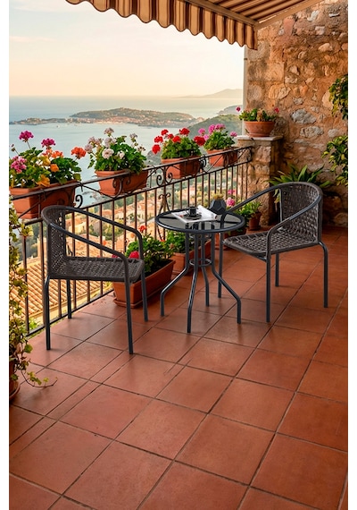 Evdemo Bistro 2 Kişilik Makrome Örgü Bahçe Balkon Oturma Seti Cam Masalı Siyah Evdemo Bistro 2 Kişilik Makrome Örgü Bahçe Balkon Oturma Seti Cam Masalı Siyah