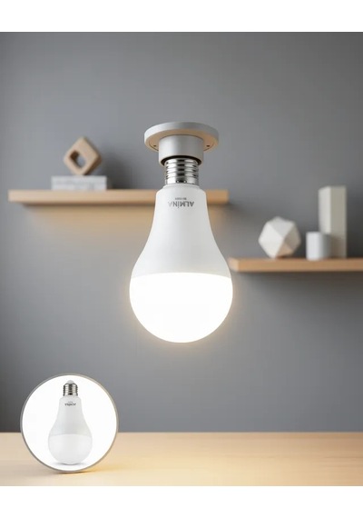 Astraltech Şarjlı Led Ampul 6400k Soğuk Beyaz 30 Watt