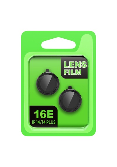 iPhone Uyumlu 16e Raze Metal Kamera Lens - Siyah