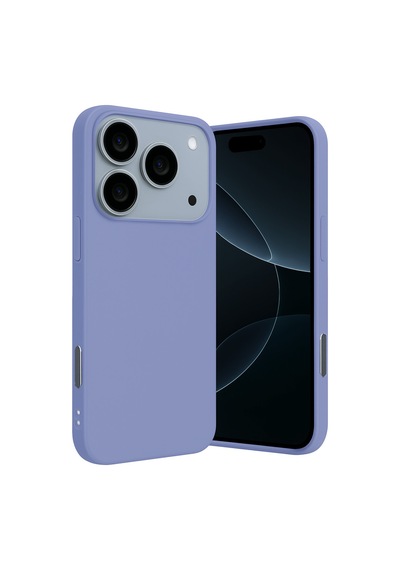 Apple iPhone  Uyumlu - 17 Pro Max Nano İçi Kadife Silikon - Lila