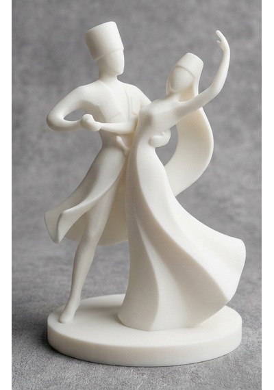 15 Cm Hediyelik Kafkas Adige Çerkes Kültürel 3d Heykel Dekor Figür