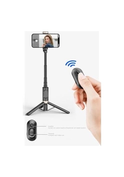 Selfie Stick Tripod Kablosuz Bluetooth Uzaktan Kumandalı, 360 Döner Başlıklı, 215-730 Mm Ayarlanabilir, İos Ve Android Uyumlu, Alüminyum Alaşımlı Hafif Taşınabilir Tripod Q12 Selfie Stick Tripod Kablosuz Bluetooth Uzaktan Kumandalı, 360 Döner Başlıklı, 215-730 Mm Ayarlanabilir, İos Ve Android Uyumlu, Alüminyum Alaşımlı Hafif Taşınabilir Tripod Q12