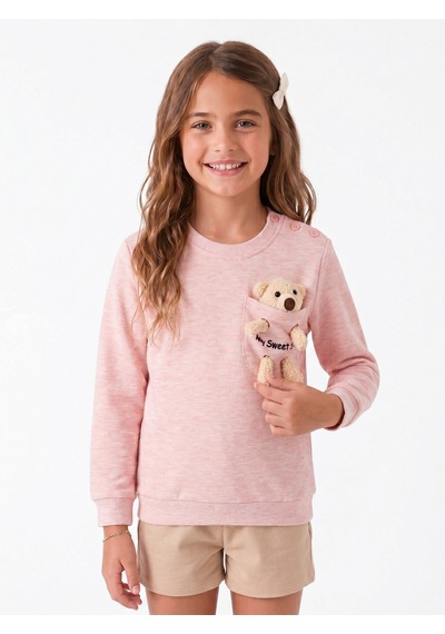 Onloox Kız Çocuk Somon Melanj Kız Çocuk Somon Melanj Pamuklu Bisiklet Yaka Tam Kalıp Ayıcık Aksesuarlı Sweatshirt 1.5-3 Yaş Onloox Kız Çocuk Somon Melanj Kız Çocuk Somon Melanj Pamuklu Bisiklet Yaka Tam Kalıp Ayıcık Aksesuarlı Sweatshirt 1.5-3 Yaş