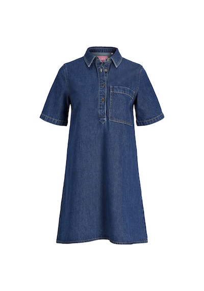 Jack & Jones Kadin Kisa Kollu Denim Elbise - Amara - 12289263 Medium Blue Denim Jack & Jones Kadin Kisa Kollu Denim Elbise - Amara - 12289263 Medium Blue Denim