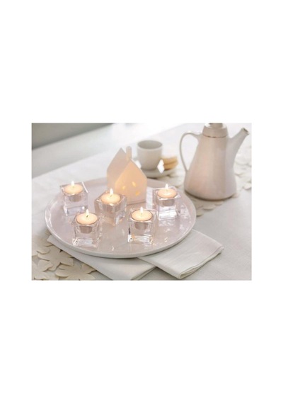 Beyaz Tealight Mum 25 Li Mum & Kandil Karışık