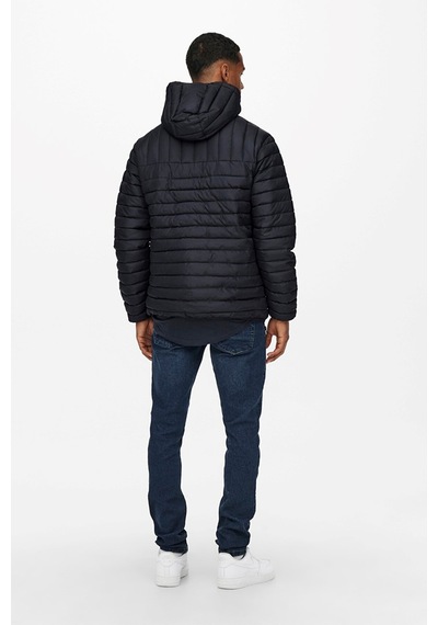 Only & Sons Hafif Şişme Ceket Mont Onspaul Quilted Hood Jacket - 22015121 001