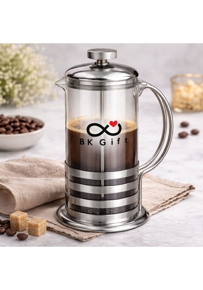 Logonuza Özel 10 Kutu Kahve Hediye Seti French Press, Fincan, Mum Ve Biblo Seti Beyaz