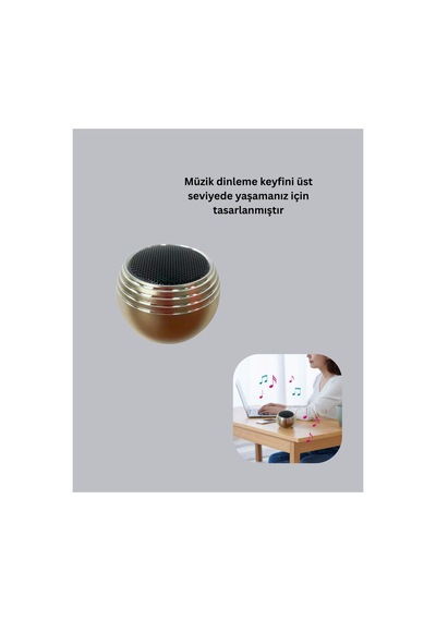 Cep Boy Bluetooth Hoparlör Güçlü Ses Çıkışı Tws Destekli Yeni Nesil - Lisinya Altın