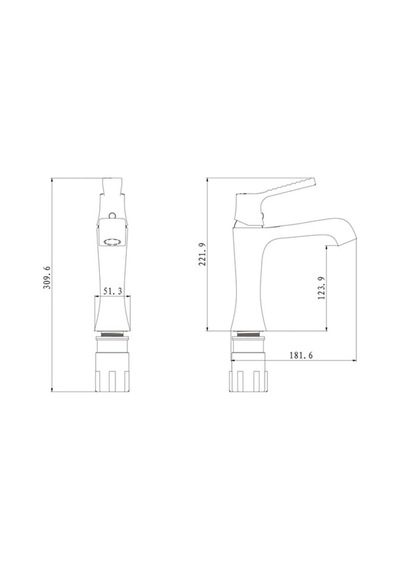 Fontana Fd-0112 Lavabo Bataryası Altın