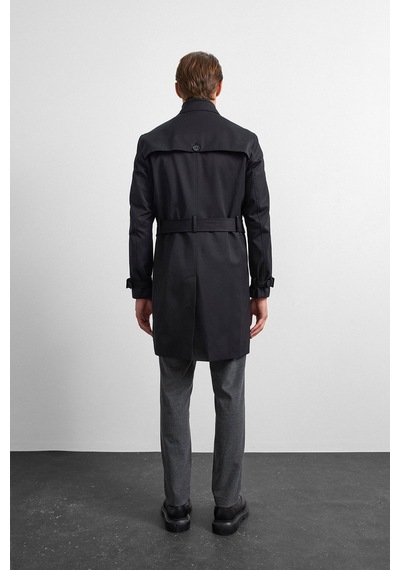 Backandbond Siyah Casual Trençkot Çok Renkli