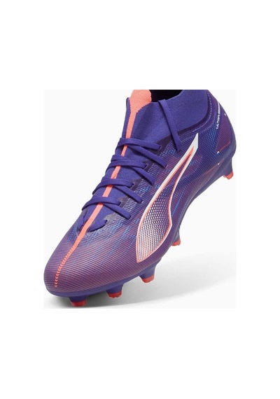 Puma Ultra 5 Match+ Fg/ag Erkek Krampon Hız Odaklı Çim Halı Saha Mavi - Pembe