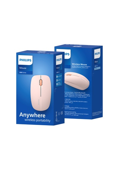 Philips SPK7418 Kablosuz Bluetooth 1600DPI 4 Tuşlu Optik Sessiz Mouse