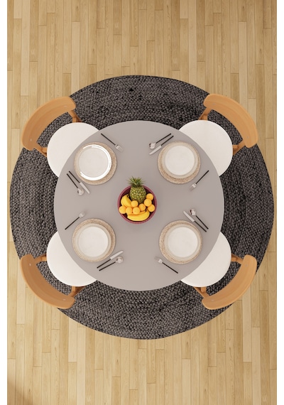 Modern Dolaplı 4 Kişilik Mutfak Yemek Masası Ve Sandalye %100 Mdf Mutfak Yemek Odası Masası Takımı Ymt04 Kül Gri Modern Dolaplı 4 Kişilik Mutfak Yemek Masası Ve Sandalye %100 Mdf Mutfak Yemek Odası Masası Takımı Ymt04 Kül Gri
