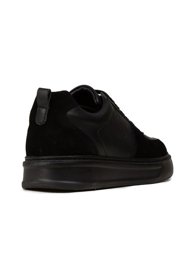 Deery Erkek Hakiki Deri Siyah Sneaker Ayakkabı - 02014msyhc01 Siyah