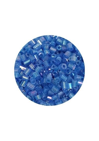 Kesme Cam Boncuk 2mm - 20 Gram - Şeffaf Mavi -bnc326