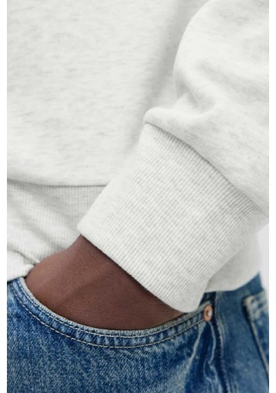 Jack & Jones Jack&jones 12310759 Jjpan Sweat Crew Neck Smu Whıte Mel Erkek Sweatshirt BEYAZ