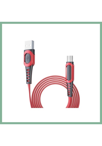 Bşkvirgo Konfulon Dc01 Süper Hızlı Micro Usb Kablo 1m 2.4a - Kırmızı Bsk2026