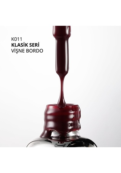 Kalıcı Oje K011, Vişne Bordo, 10 Ml