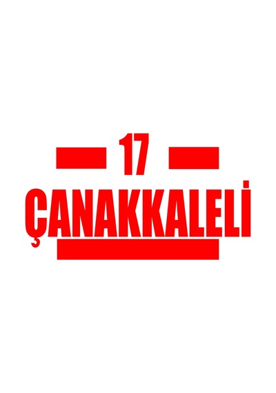 17 Çanakkaleli Araba Sticker 17x17 Cm Kırmızı