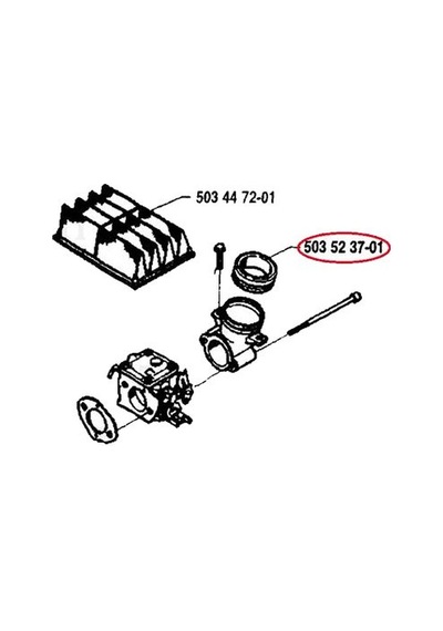 Husqvarna  503523701  Karbüratör  Dirsek  Lastiği  -  Husqvarna  394