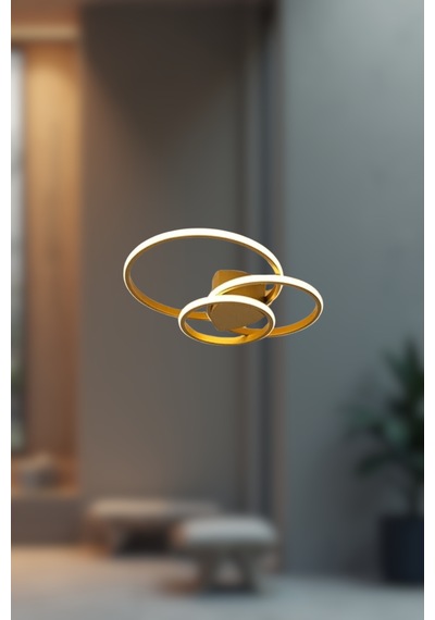 Dynaris Led Avize - Oturma Odası, Salon, Mutfak Uyumlu Avize Gold