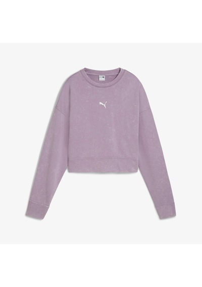 Puma Dare To Relaxed Washed Crew Kadın Mor Günlük Sweatshirt626799