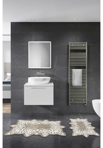 Alanur Açelya Lazer Kesim 2 Li Banyo Takimi St210143kr Kahve