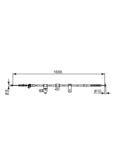 Bosch 1987482306 Arka El Fren Teli Sag 4642010130 4642012490