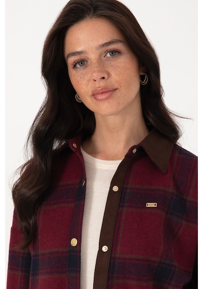 U.s. Polo Assn. Kadın Plum Gömlek Desenli 50317225-vr177 New Plum