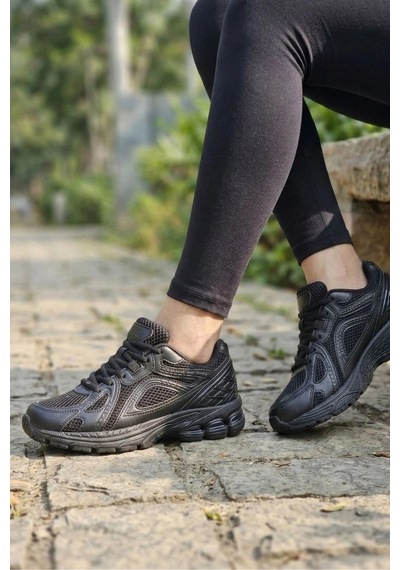 In Step Glow Retro Unisex Antrenman Ve Yürüyüş Ayakkabısı - Siyah