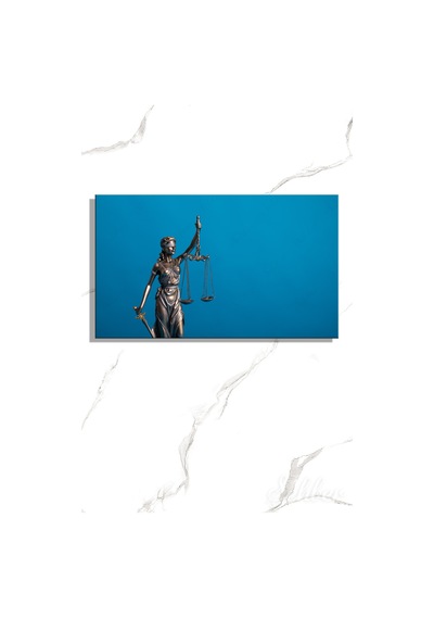 Kanvas Tablo Adalet Tanrıçası Themis Lady Justice Yatay Duvar Tablosu - 4787 Çok Renkli