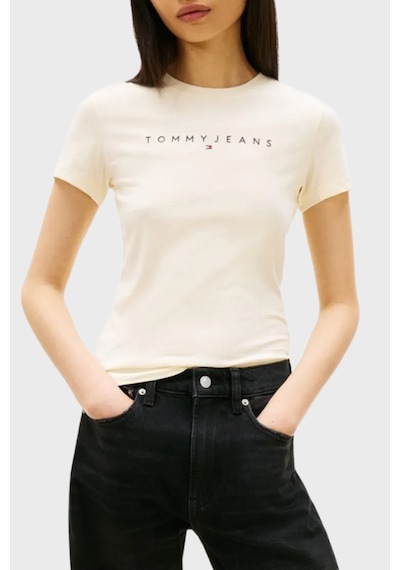 Tommy Jeans Bayan T Shirt Dw0dw18398 Aa7 Bej