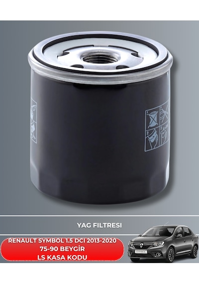 Renault Symbol 1.5 Dcı 2013-2014-2015-2016-2017-2018-2019-2020 75-90 Beygir Filtre - Yağ Bakım Seti