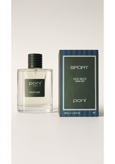 Poni Sport 100ml Yeni Ambalaj Edt Parfüm Erkek Parfümü Aromatik - Odunsu