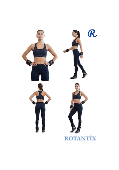El Ve Ayak Bilek Ağırlığı 2x1 Kg Kum Torbası Korsesi Ağırlık Kas Güçlendirmek Pilates 1kg Siyah Set Diğer