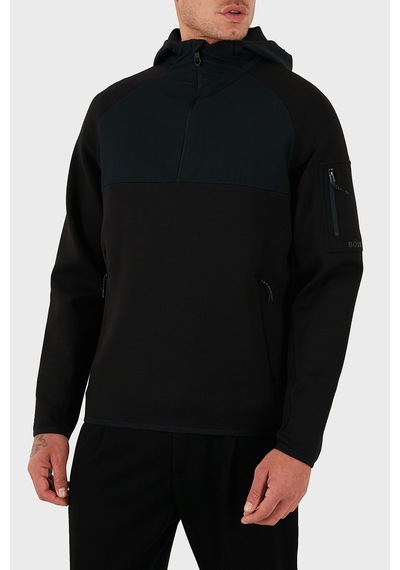 Boss Erkek Sweat 50543921 001 Siyah Siyah