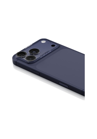 Apple Uyumlu   iPhone 17 Pro Skinarma Magma Serisi Mat Kamera Lens Koruyucu Mavi