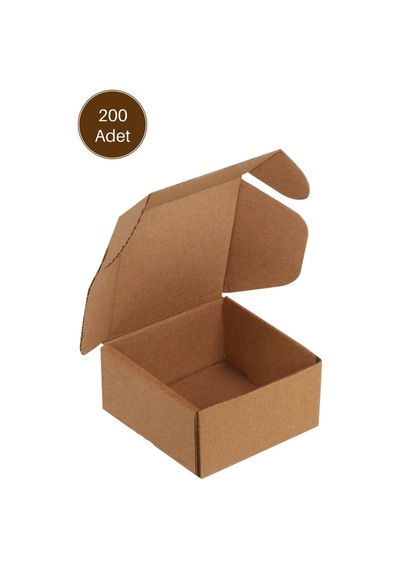 8x8x4 Cm E Dalga E-ticaret Karton Kutu , Kargo Kutusu 200 Adet 200 Adet